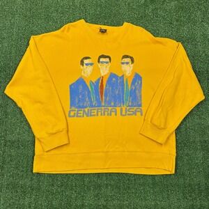 Vintage 90s Generra Giovinezza USA Pop Art Graphic Crewneck Sweatshirt